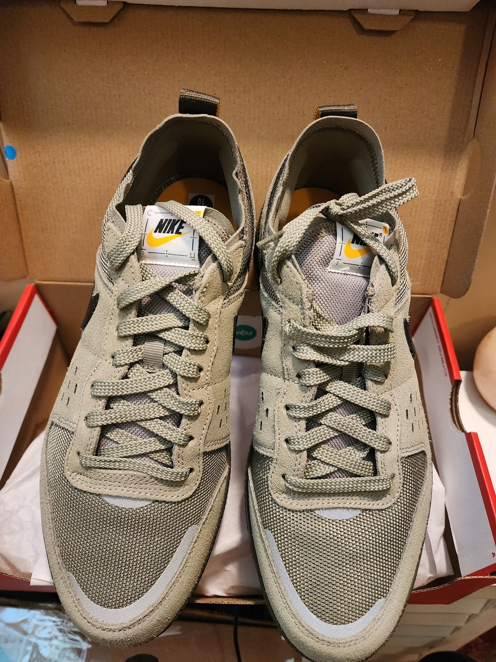 Nike City Surplus Mens Army Olive-Tan and Black Rugged Trail Sneaker - Picture 2 of 9